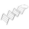 Stainless Steel Taco Stand Rack Multi-Slot Tortilla Holder With Salsa Cups Taco Presentation Display For Kitchen