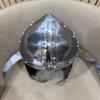 Handmade Henning Steel Spangenhelm – Medieval Viking Helmet, Wearable Steel Armor for LARP, Reenactment & Cosplay