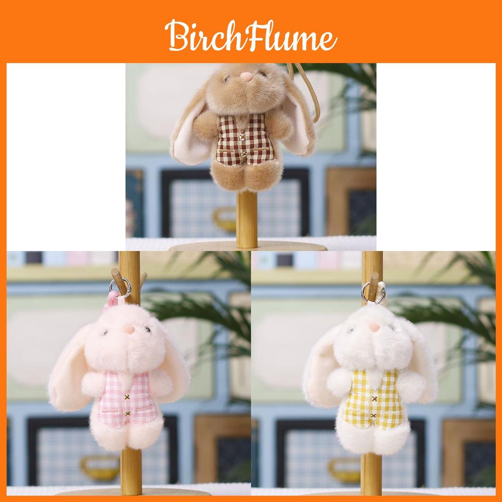 Cute Bunny Plush Keychain With Polyester Fiber For Girls And Boys