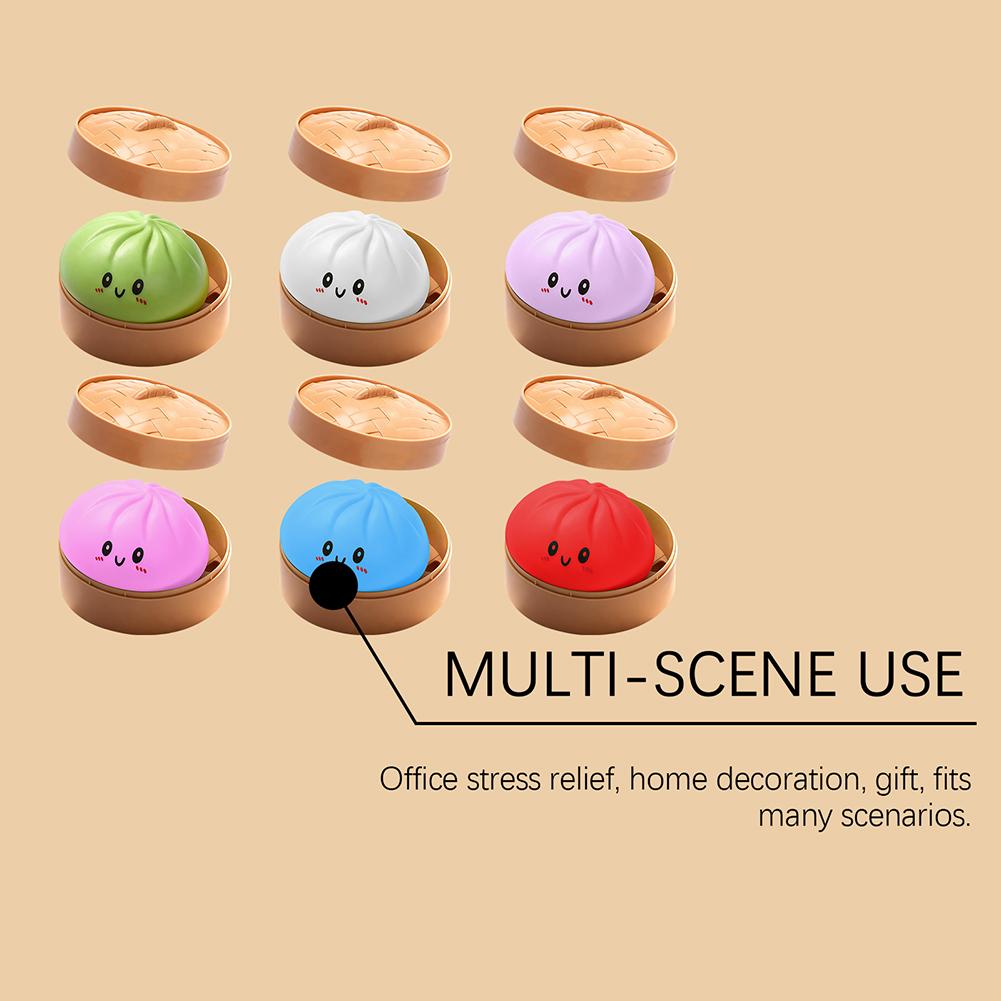 Midou Slow Rising Dumpling Squishy Squeeze Toys Pack Sensory Stress Relief Squishies Soft Stretchy Fidget Toy For Anxiety Relief
