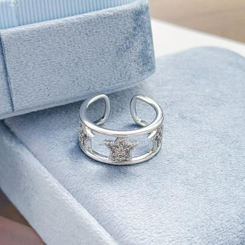 Blind Box Full Of Diamonds, Colored Treasures, Zir*****Pen Rings, Light Luxury, High-End Sense, Niche Personality Stacking, Stacking, Wearing Rings