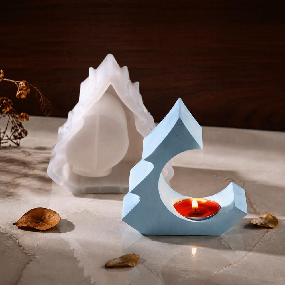 3D Christmas Candle Base Mold DIY Crafts Epoxy Resin Plaster Mold Gift Making