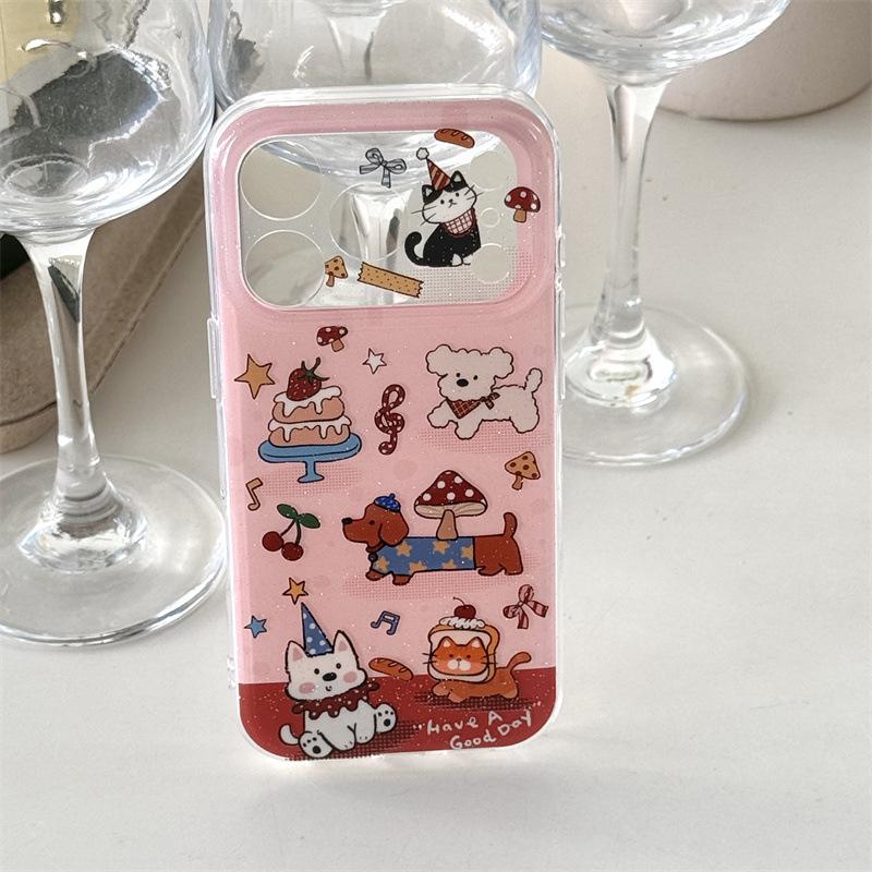 

Foundation Cake Little Cat Dachshund Apple 17Promax/16Promax Double Layer 15Pro/14 Phone Case iPhone 16