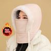 Masque Balaclava à Capuche Thermique Coupe-Vent pour Sports d'Hiver Doublé Polaire Cache-Visage pour Temps Froid Ski Activités Extérieures