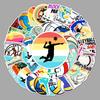 50 Volleyball Graffiti Stickers: Trendy Personality Decor for Suitcase, Laptop, Car