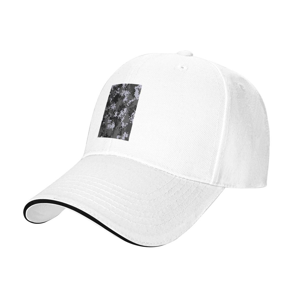 Pixel Mosaic Camouflage Cap Casual Baseball Caps Adjustable Hat Hip Hop Summer Unisex Baseball Hats Customizable