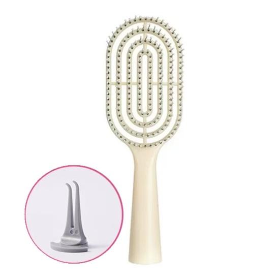Vented Hair Brush Portable Anti-static Thin Thick Curly Long Wet Dry Hair Paddle Brush Scalp Massage Hair Styling Detangling Comb