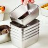 Stainless Steel Food Containers Set Leakproof Stackable Reusable for Camping Picnics School Lunch Bento Box Storage Kitchen