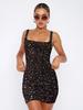 Sexy Strap Dress With Sparkling Rhinestones For Night Out And Clubwear