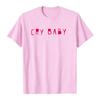 Vince Staples Cry Baby T-shirt Estiva Manica Corta Magliette da Uomo Unisex Streetwear Morbida Moda Larga Girocollo Grafica Merch Uomo