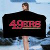 San Francisco 49ers Team Großes Mikrofaser Strandtuch Schnelltrocknendes Handtuch Sandstrandtücher Pooltuch für Reisen Schwimmbad Yoga