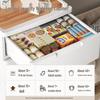 JEKO&JEKO 2-Tier Plastic Bedside Storage Cabinet