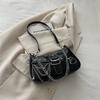 Women S Korean Style Simple Casual Handbag Vintage Fashion Underarm Shoulder Bag