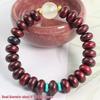 Women's Multi-Bead Luminous Bracelet: Bamboo, Ebony, Purple & Green Sandalwood, Rosewood.