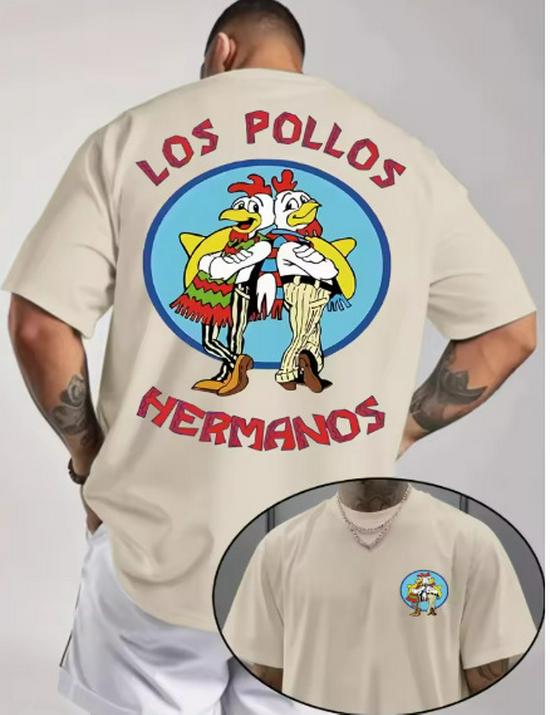 Модная хлопковая летняя спортивная футболка 2025 года - Повседневный топ с коротким рукавом 4XL 1390₽