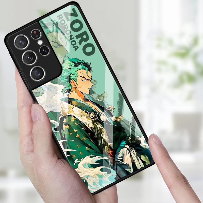 OneS P-ieceS Luffy Zoro Case for Samsung Galaxy S25 S21 S23 Plus S22 S8 S10 S9 Note 10 20 8 9 S24 Ultra S20 FE Phone Cover