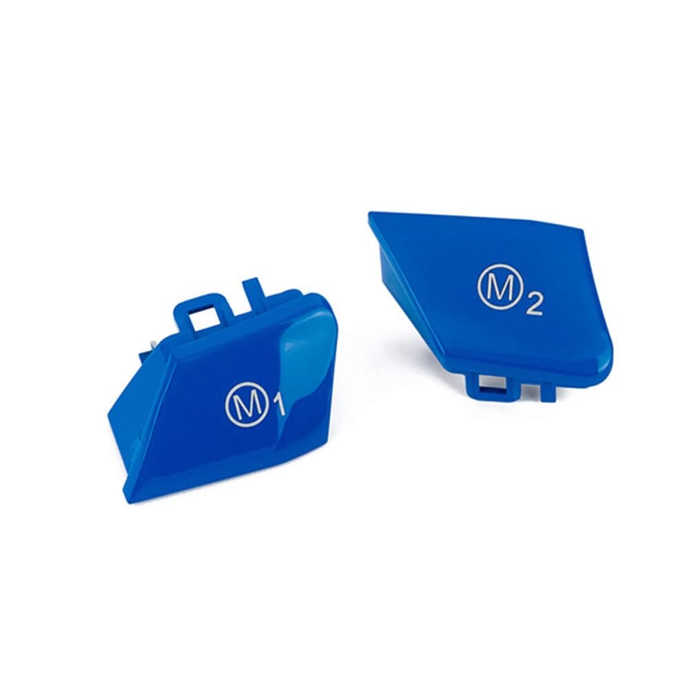 Blue Car Steering Wheel M1 M2 Mode Button & Start Engine Switch Button for BMW M3 M4 M5 M6 X5M X6M F10 F15 F16 F30 F34 F36 M Sport
