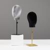 Black Mannequin Head for Displaying Wigs, Hats, and Accessories