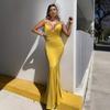 2022 New Dress European and American Women's Clothing V-neck Halter Suspender Hip Skirt Slim Fishtail Skirt Evening Dress New