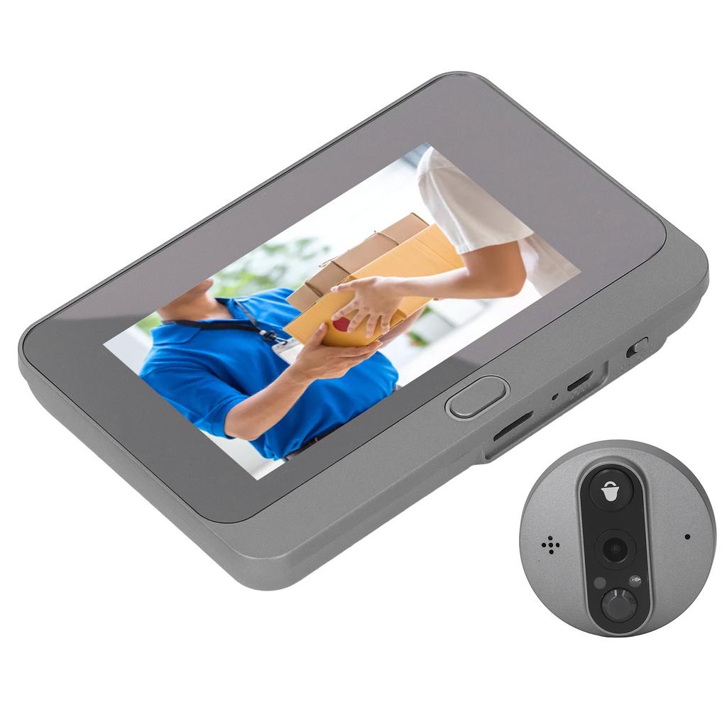4.3in Digital Peephole Viewer WiFi Door Viewer Anti Theft Smart Video Doorbell Camera Motion
