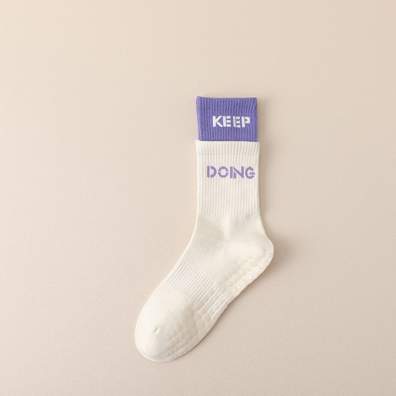 

Wedcw Силиконовые Нескользящие Носки для Йоги из Чистого Хлопка, Подходящие по Цвету White