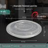 Jinmei Hewang Disposable Food Containers, Round, 1300ml