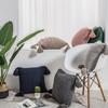 45x45cm Nordic Chenille Knitted Square Cushion Cover Yellow Pink Pillow Cover with Tassels Pillowcase Sofa Bed Chair Decorative