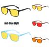 Unisex Fashionable Night Vision HD Glasses with Red/Yellow/Orange Lenses Classic Square-Frame Blue Light Blocking Glasses 2026
