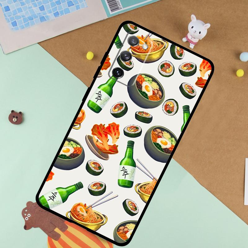 Essen Sushi Weiche Hülle Für Samsung Galaxy S25 Ultra S9 S10 S20 FE S21 S22 S23 Plus S24 Ultra Funda Abdeckung