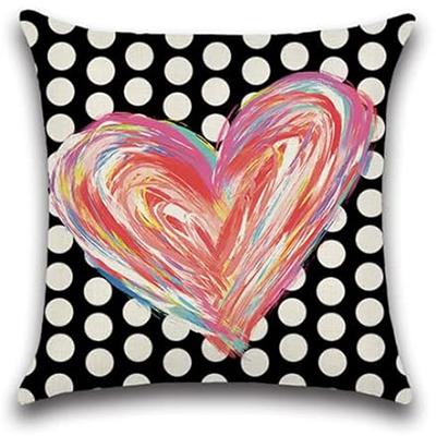 Valentine's Day pillowcase decoration home love rainbow decoration pillowcase Valentine's Day decoration cushion cover