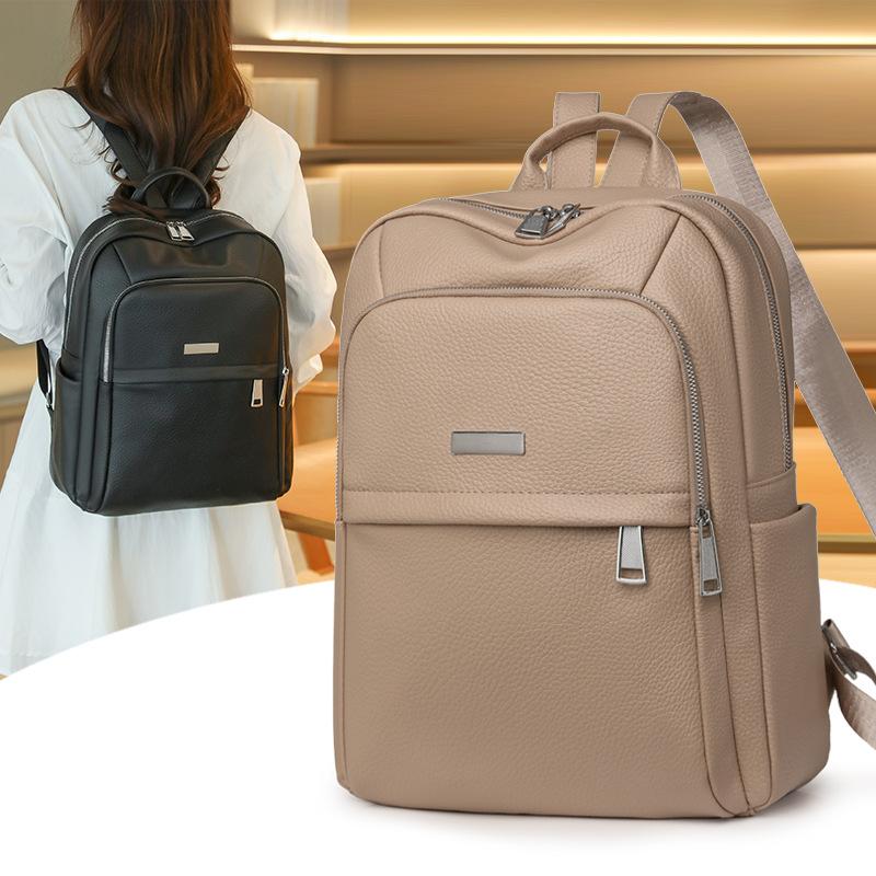 

Stylish new casual women s bag spring large-capacity multi-functional portable backpack lightweight and simple shoulder backpack хаки