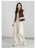 Yi Fei Women's High-Waist Slimming Cotton Trousers - Solid Color, Korean Style, Petite Spring 2026