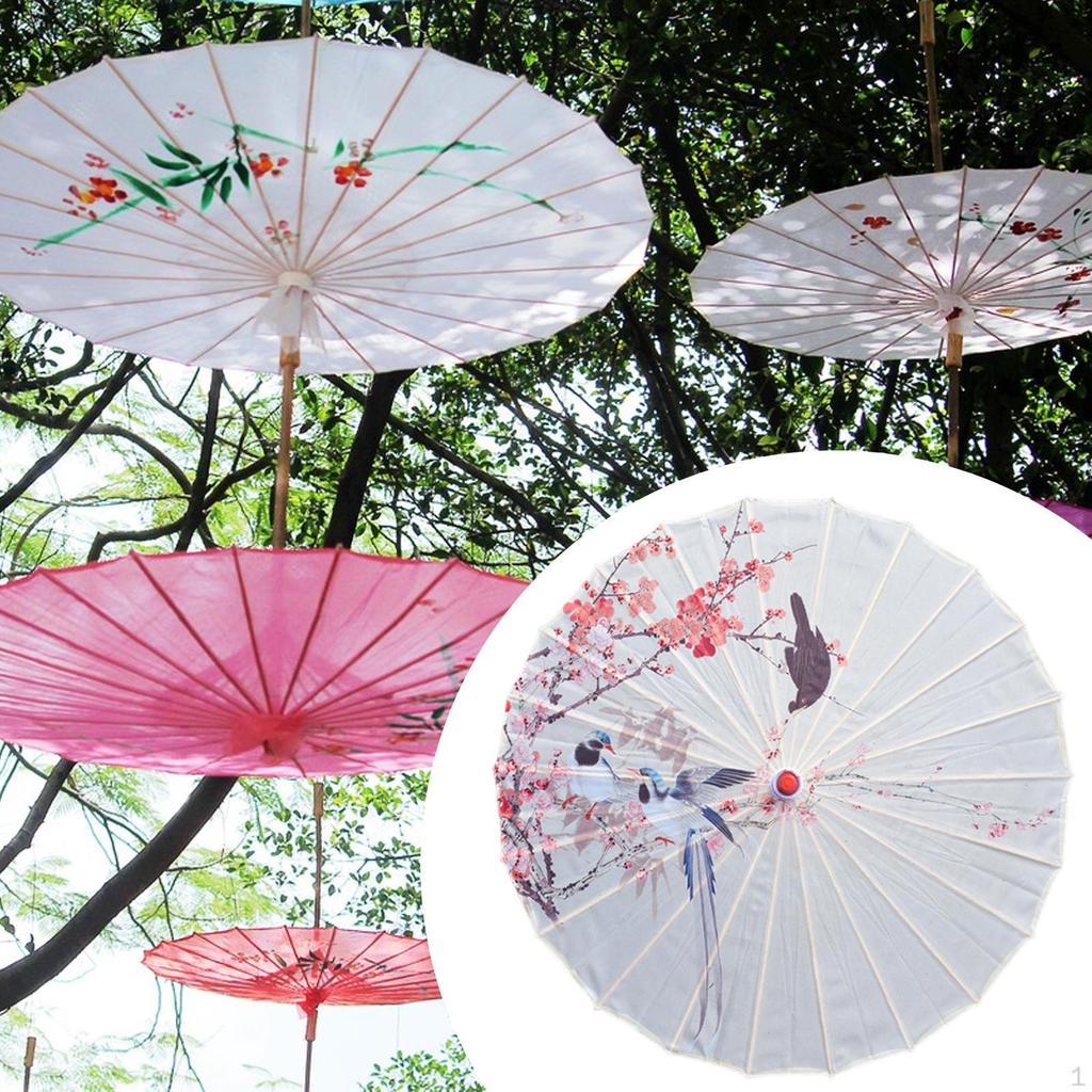 Oiled Parasol Chinese Japanese Oil Paper Umbrella for Photo Prop