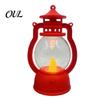 Portable Lantern for Home Decor Vintage Night Light, Flickering LED Candle Lamp Christmas Decorative Plastic Halloween, Flameless Bedside Lamp,