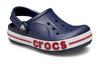 Crocs Bayaband Clog Slip Resistant Cushioning Abrasion Resistant Sandal Black Red White Kids' 207019-410