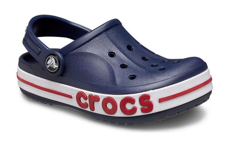 Crocs Bayaband Clog Slip Resistant Cushioning Abrasion Resistant Sandal Black Red White Kids' 207019-410