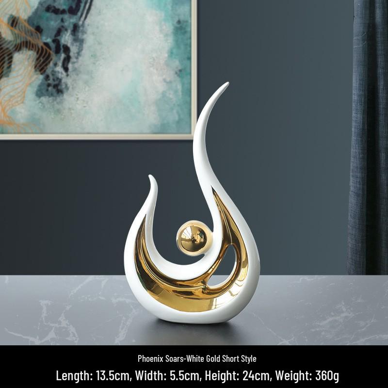 Luksusowa Ceramiczna Ozdoba w Stylu Europejskim do Wystroju Domu lub Biura
