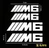 X6 X7 4 stuks Auto remklauw Sticker Voor bmw M Sticker X1 X3 X4 X5 X6 X7 e46 e90 f20 e60 M3 M5 M6 Auto accessoires styling