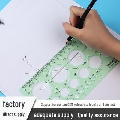 Golden Monkey 4303 Multifunktionale Kreisschablone Lineal für Schüler