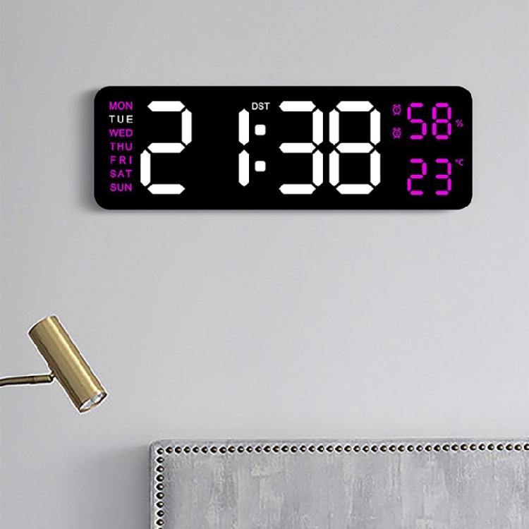 LED Digital Display Alarn Clock Brightness Dimmable Hangable and Desk Colck