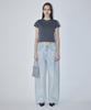 EN OR Basic Short Sleeve Crop T-Shirt - Dark Gray