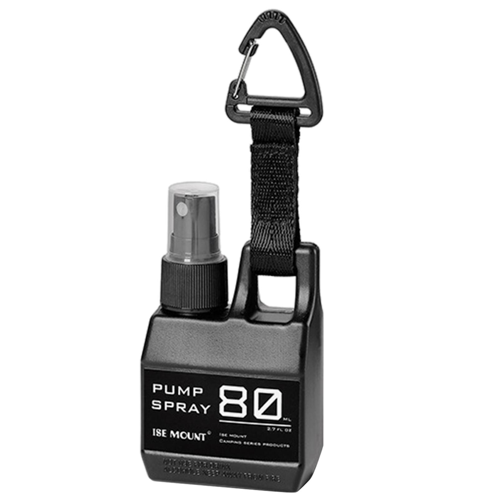 

80 мл Кемпинговый портативный насос для духов, многоразовый распылитель, пустые косметические контейнеры, распылитель для путешествий на открытом воздухе чёрный