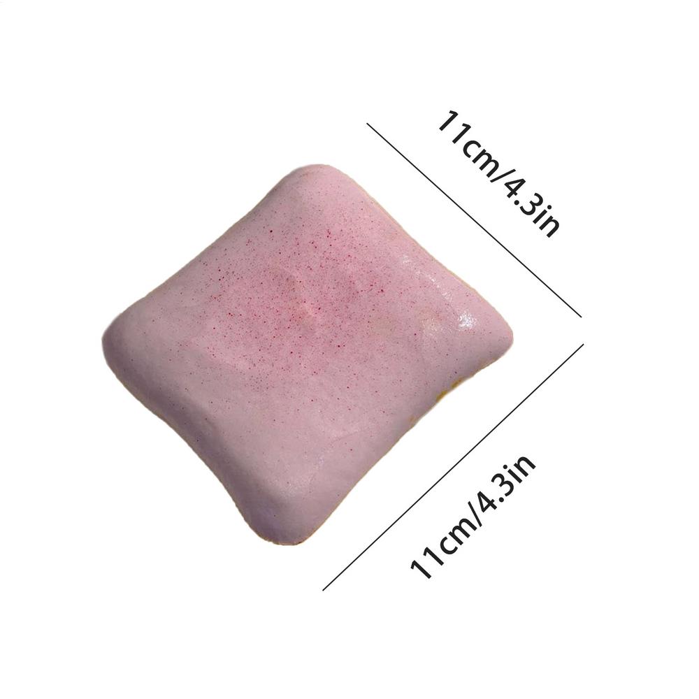 

Toast Sensory Squeeze Toy Soft Slow Rebound Calming Gadget Bread Shape Squeeze Toy Food For Boys Girls Children Students Adults рожевий