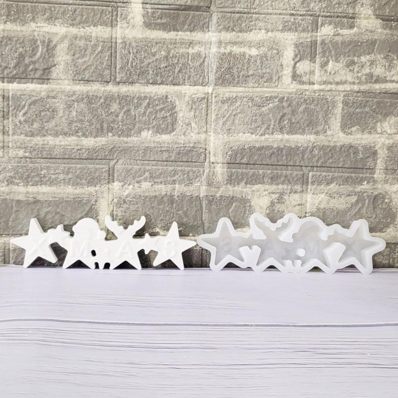 Star Shaped Silicone Crafting Molds for Handmade Candle Resin Art Heat Resistant Easy Demolding Creative Decoration Tool