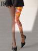 Daifa Temu Floral Leg Tattoo Stockings Tattoo Single Tube Socks Women'S Sexy Printed Leggings Imitation Tattoo Socks