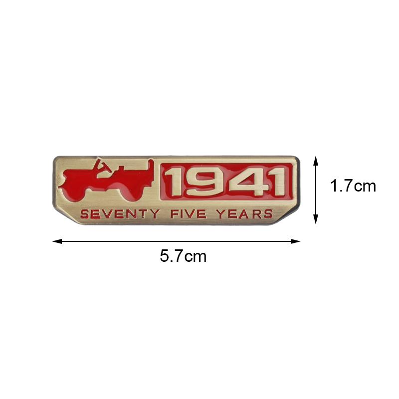 3D Metal JEEP 1941 Car Emblem Sticker Auto Body Trunk Badge Decal For JEEP Renegade Grand Cherokee Compass Wrangler Accessories AMO1