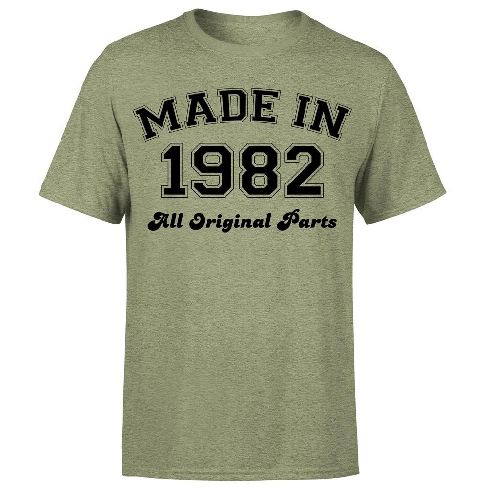 Made in 1982 All Original Parts TShirt 43rd Birthday Unisexs Gift Ideas