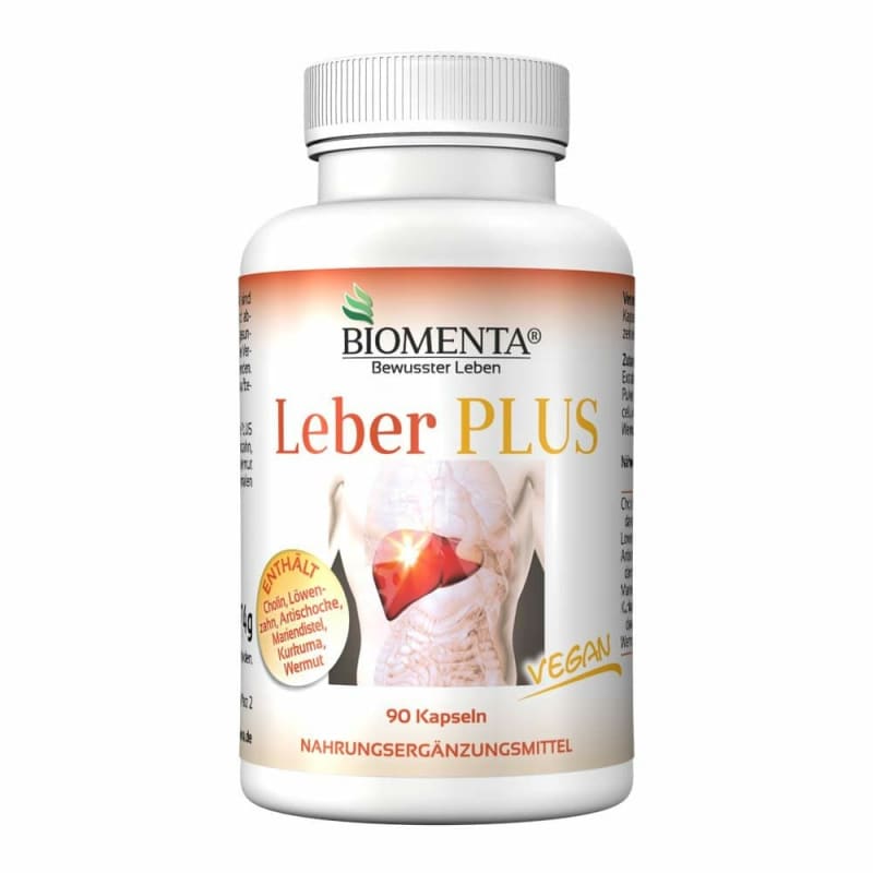 

BIOMENTA Vital Plus 90 Vegan Capsules with Milk Thistle, Cranberry, and Artichoke