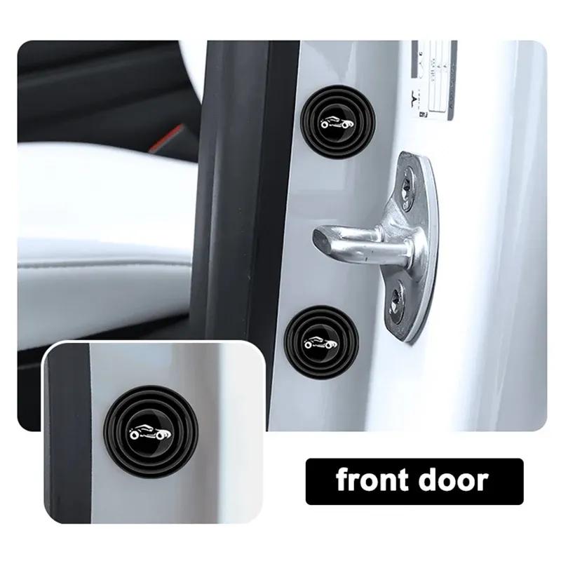 For Tesla Model 3 Y S X Car Door Shock Pad Anti-collision Closing Anti-shock Protection Soundproof Silent Trunk Buffer Gasket