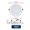 LED Downlight 5W 9W 12W 15W 18W Recessed Spotlight Ceiling Lamp AC110V 220V DC12V 24V Indoor Lighting Warm Cold White